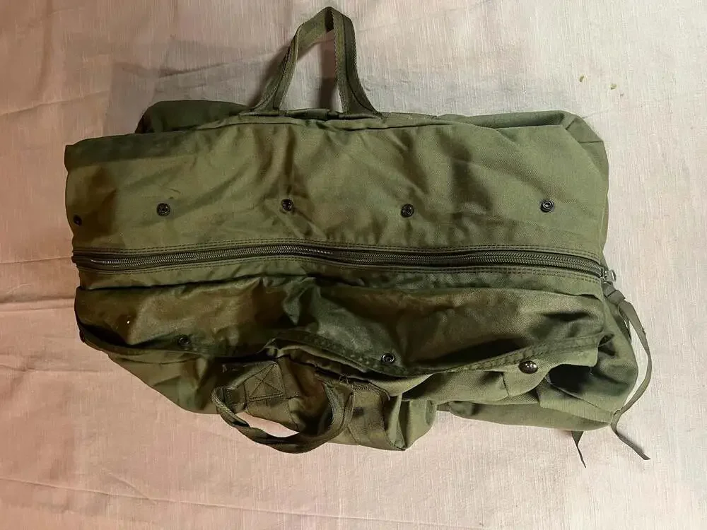 US Military GI Flyers Kit Bag Nylon Army Air Force Duffle Green